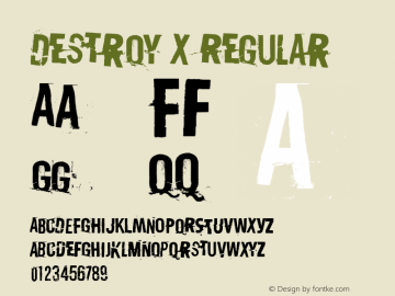 Destroy X Regular Version 1.00 February 4, 2015, initial release图片样张