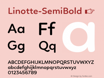 Linotte-SemiBold ☞ Version 1.000;com.myfonts.easy.jcfonts.linotte.semi-bold.wfkit2.version.4k13图片样张