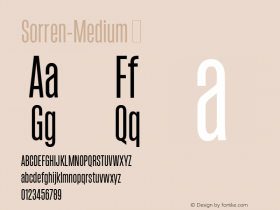 Sorren-Medium ☞ 1.000;com.myfonts.easy.reserves.sorren.medium.wfkit2.version.3RtD图片样张