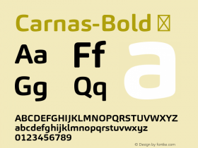 Carnas-Bold ☞ Version 1.000;com.myfonts.easy.hoftype.carnas.bold.wfkit2.version.4mCa图片样张