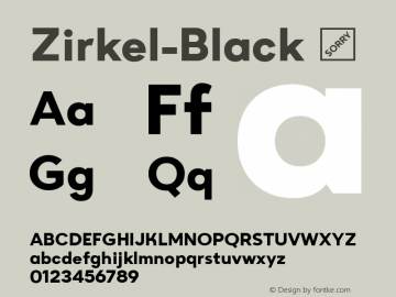 Zirkel-Black ☞ Version 1.000;PS 001.000;hotconv 1.0.70;makeotf.lib2.5.58329 DEVELOPMENT;com.myfonts.easy.ondrej-kahanek.zirkel.black.wfkit2.version.4cux Font Sample