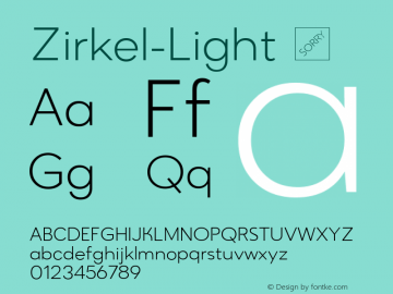 Zirkel-Light ☞ Version 1.000;PS 001.000;hotconv 1.0.70;makeotf.lib2.5.58329 DEVELOPMENT;com.myfonts.easy.ondrej-kahanek.zirkel.light.wfkit2.version.4cuC Font Sample