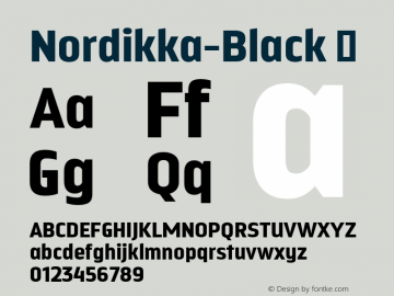 Nordikka-Black ☞ Version 1.000;com.myfonts.easy.mendoza-vergara.nordikka.black.wfkit2.version.4mQT Font Sample