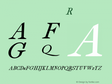 drmdozitsc8 Regular Version 001.001 Font Sample