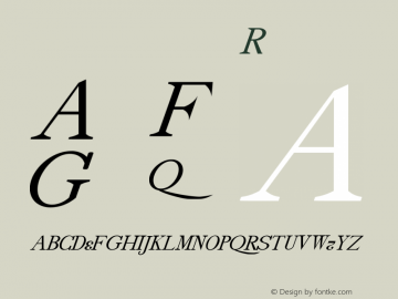 drmdozitsc14 Regular Version 001.001 Font Sample