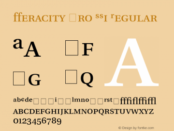 Veracity Pro SSi Regular 001.000 Font Sample