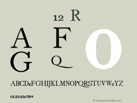 drminf12 Regular Version 001.001 Font Sample