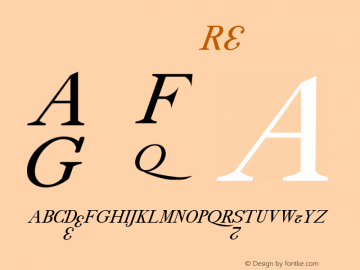 drmdozsl8 Regular Version 001.001 Font Sample