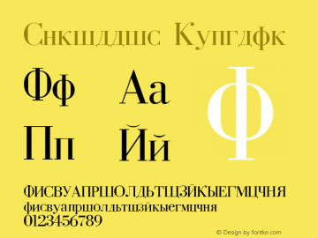 Cyrillic Regular 001.000图片样张