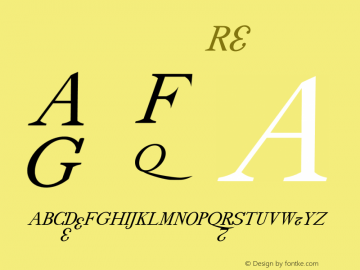 drmdozsl11 Regular Version 001.001 Font Sample