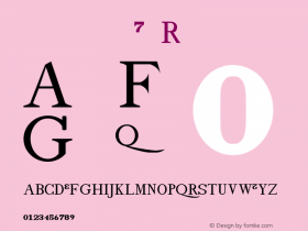 drmfigs7 Regular Version 001.001 Font Sample