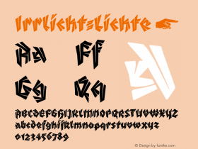 Irrlicht-Lichte ☞ Version 1.000;PS 001.000;hotconv 1.0.70;makeotf.lib2.5.58329;com.myfonts.easy.aarhaus.irrlicht.lichte.wfkit2.version.4mxb Font Sample