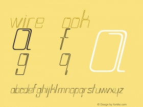 wire Book Version 1.0 Font Sample