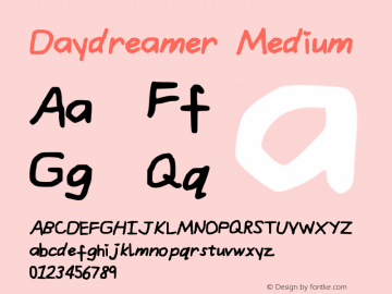 Daydreamer Medium Version 001.000图片样张