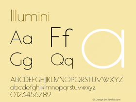 Illumini ☞ Version 1.000;com.myfonts.easy.infamousfoundry.illumini.regular.wfkit2.version.4hap Font Sample