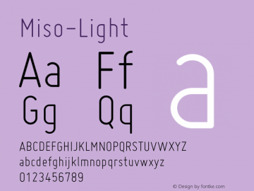 Miso-Light ☞ Version 1.005;com.myfonts.easy.martennettelbladt.miso.light.wfkit2.version.3Poi Font Sample