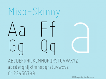 Miso-Skinny ☞ Version 1.005;com.myfonts.easy.martennettelbladt.miso.skinny.wfkit2.version.3Pog图片样张