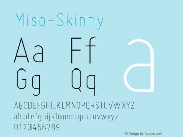 Miso-Skinny ☞ Version 1.005;com.myfonts.easy.martennettelbladt.miso.skinny.wfkit2.version.3Pog Font Sample