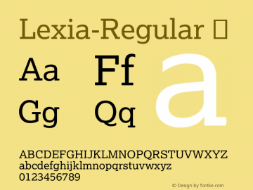 Lexia-Regular ☞ Version 2.001;com.myfonts.easy.daltonmaag.lexia.regular.wfkit2.version.4czK Font Sample