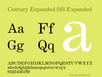 Century Expanded SSi Expanded 001.000图片样张