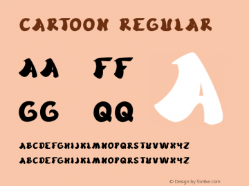 cartoon Regular Version 1.00 July 11, 2013, initial release Font Sample
