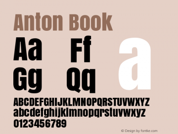 Anton Book Version 1.000图片样张