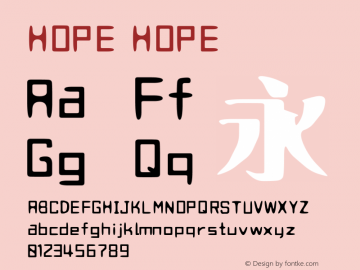 HOPE HOPE HOPE图片样张