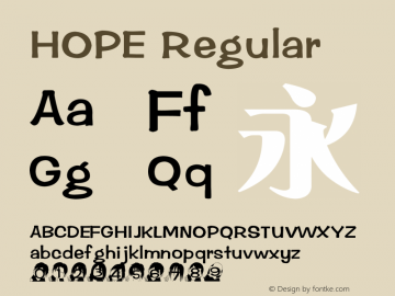 HOPE Regular HOPE图片样张