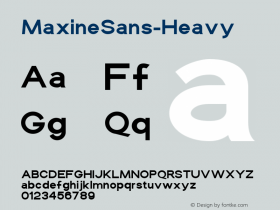 MaxineSans-Heavy ☞ Version 1.000 2010 initial release;com.myfonts.activesphere.maxine-sans.heavy.wfkit2.3ztr Font Sample