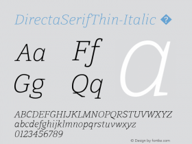 DirectaSerifThin-Italic ☞ Version 1.000;com.myfonts.easy.outras.directa-serif.thin-italic.wfkit2.version.3WoD Font Sample