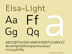 Elsa-Light ☞ Version 1.000;com.myfonts.stereotypes.elsa.light.wfkit2.3EqC Font Sample