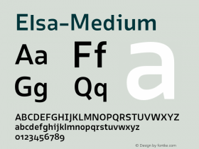 Elsa-Medium ☞ Version 1.000;com.myfonts.stereotypes.elsa.medium.wfkit2.3Eqw Font Sample