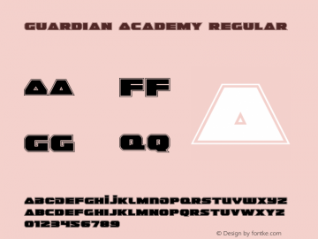 Guardian Academy Regular Version 2.0; 2015图片样张