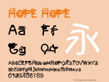 HOPE HOPE 7.0d12e2 Font Sample