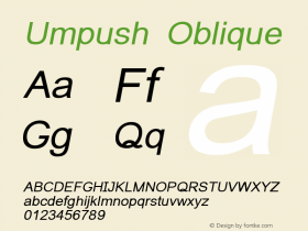 Umpush Oblique Version 0.10.0: 2014-03-17图片样张