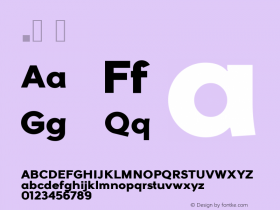 .  Version 1.000 Font Sample