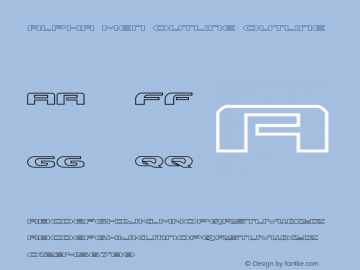 Alpha Men Outline Outline Version 1.0; 2014 Font Sample