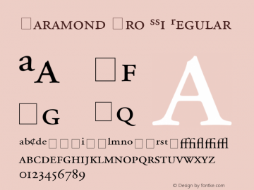 Garamond Pro SSi Regular 001.000图片样张