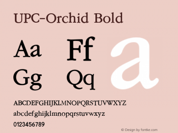 UPC-Orchid Bold 001.000图片样张