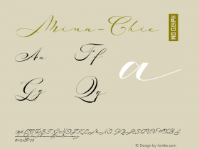 Mina-Chic ☞ Version 1.011;PS 001.011;hotconv 1.0.70;makeotf.lib2.5.58329;com.myfonts.easy.resistenza.mina-chic.regular.wfkit2.version.4o5G图片样张