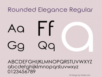 Rounded Elegance Regular 1.0图片样张