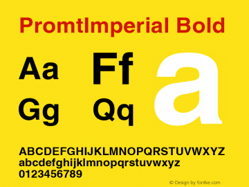 PromtImperial Bold 2002; 6.0.0.1图片样张