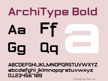 ArchiType Bold Version 1.001;com.myfonts.easy.archiness.architype.bold-92673.wfkit2.version.3uLm图片样张