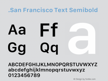 .San Francisco Text Semibold 10.0d67e1--BETA图片样张