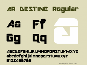 AR DESTINE Regular Version 2.00图片样张