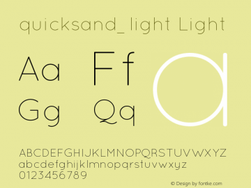 quicksand_light Light 001.000图片样张