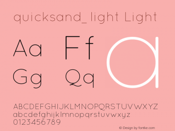 quicksand_light Light 001.000图片样张