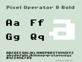 Pixel Operator 8 Bold Version 1.4.2 (September 30, 2015)图片样张