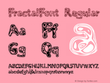 FractalFont Regular November, 1999; 1.00, initial release图片样张