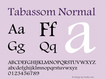 Tabassom Normal 1.0图片样张